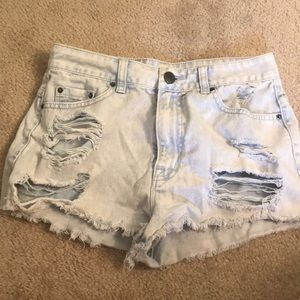 High waisted shorts